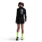 NIKE Swift Dri-FIT Mid-Waist 2in1 Laufshorts Damen 010 - black/reflective silv XS