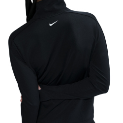 NIKE Swoosh Mid Layer 1/2-Zip Laufshirt Damen 010 - black L