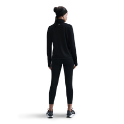 NIKE Swoosh Mid Layer 1/2-Zip Laufshirt Damen 010 - black L