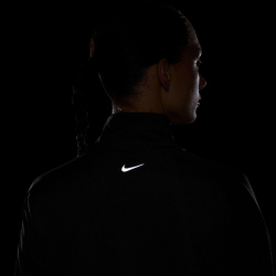 NIKE Swoosh Mid Layer 1/2-Zip Laufshirt Damen 010 - black L