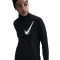 NIKE Swoosh Mid Layer 1/2-Zip Laufshirt Damen 010 - black L