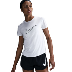 NIKE One Swoosh Dri-FIT kurzarm Laufshirt Damen 100 - white XS