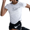 NIKE One Swoosh Dri-FIT kurzarm Laufshirt Damen 100 - white XS