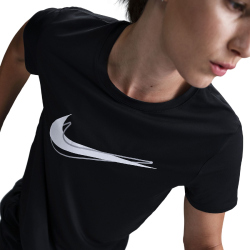 NIKE One Swoosh Dri-FIT kurzarm Laufshirt Damen 010 - black XS