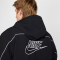 NIKE Club Kapuzenjacke Herren 010 - black/white/white XS