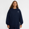 NIKE Club Fleece Oversize French Terry Sweatshirt Herren 451 - obsidian/obsidian/white XL