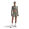 NIKE Pro Dri-FIT 2in1 Shorts Damen 320 - light army/white XS