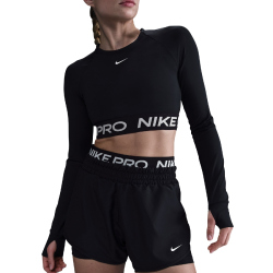 NIKE Pro Dri-FIT 2in1 Shorts Damen 010 - black/white XS