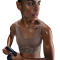 NIKE Pro Indy Plunge Medium Support Padded Sport-BH Damen 233 - mink brown/ironstone/white S