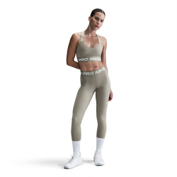 NIKE Pro Light-Support Sport-BH Damen 320 - light army/light army/white S