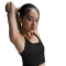 NIKE Zenvy Rib Light-Support Longline gepolsterter Sport-BH Damen 010 - black/black/pcg3c M