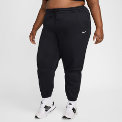 NIKE Sportswear Phoenix Fleece High-Waist Oversize Jogginghose Damen 010 - black/sail 1X