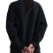 NIKE Sportswear Phoenix Fleece Oversize Crew Neck Sweatshirt Damen 010 - black/sail XS