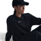 NIKE Sportswear Phoenix Fleece Oversize Crew Neck Sweatshirt Damen 010 - black/sail XS