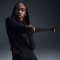 NIKE Zenvy Dri-FIT Full-Zip langarm Trainingsshirt Damen 010 - black/cool grey XXS
