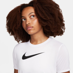 NIKE Dri-FIT Graphic T-Shirt Damen 100 - white XS