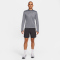 NIKE Pacer Dri-FIT langarm Laufshirt Herren 084 - smoke grey/reflective silv S