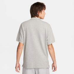 NIKE Club Poloshirt Herren 063 - dk grey heather/white XS