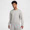 NIKE Club French Terry Sweatshirt Herren 063 - dk grey heather/white S