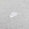 NIKE Club French Terry Sweatshirt Herren 063 - dk grey heather/white S