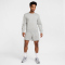 NIKE Club French Terry Sweatshirt Herren 063 - dk grey heather/white S