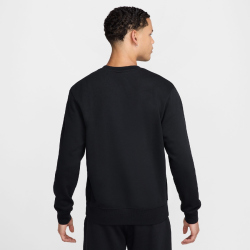 NIKE Club French Terry Sweatshirt Herren 010 - black/white M