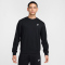 NIKE Club French Terry Sweatshirt Herren 010 - black/white L