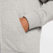 NIKE Club French Terry Kapuzenjacke Herren 063 - dk grey heather/lt smoke grey/white S