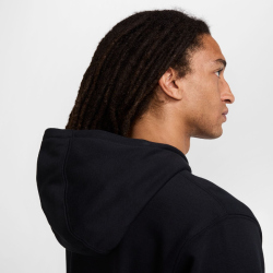 NIKE Club French Terry Hoodie Herren 010 - black/black/white S