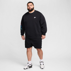 NIKE Club French Terry Shorts Herren 010 - black/black/white XXL