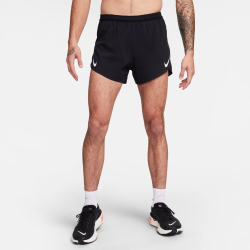 NIKE AeroSwift Dri-FIT ADV 4" Brief-Lined Laufshorts Herren 010 - black/summit white XL