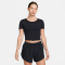 NIKE One Fitted Dri-FIT kurzarm Crop-Top Damen 010 - black S