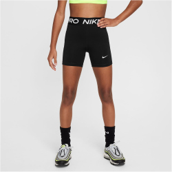 NIKE Pro Leak Protection: Perioden Dri-FIT Shorts Mädchen 010 - black/white S (128-137 cm)