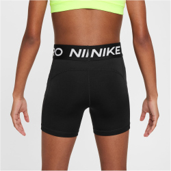 NIKE Pro Leak Protection: Perioden Dri-FIT Shorts Mädchen 010 - black/white S (128-137 cm)