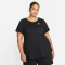 NIKE Sportswear Club Essentials Oversize T-Shirt Damen 010 - black/white 1X