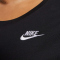 NIKE Sportswear Club Essentials Oversize T-Shirt Damen 010 - black/white 3X