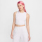 NIKE Sportswear Essentials Geripptes, verkürztes Tanktop Damen 051 - birch heather/lt orewood brn XS