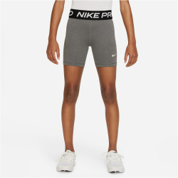 NIKE Pro Dri-FIT 5" Shorts Mädchen 091 - carbon heather/white M (137-146 cm)