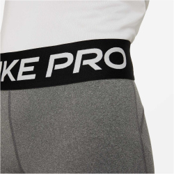 NIKE Pro Dri-FIT 5" Shorts Mädchen 091 - carbon heather/white M (137-146 cm)