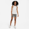 NIKE Pro Dri-FIT 5" Shorts Mädchen 091 - carbon heather/white M (137-146 cm)