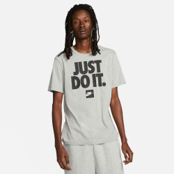 NIKE Sportswear T-Shirt Herren 063 - dk grey heather M