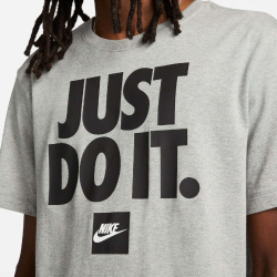 NIKE Sportswear T-Shirt Herren 063 - dk grey heather M