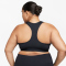 NIKE Swoosh Medium Support Plus Size Sport-BH Damen 010 - black/white 2X