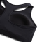 NIKE Swoosh Medium Support Plus Size Sport-BH Damen 010 - black/white 2X