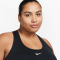 NIKE Swoosh Medium Support Plus Size Sport-BH Damen 010 - black/white 2X