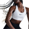 NIKE Swoosh High Support verstellbarer Sport-BH Damen 100 - white/white/black 3X C-E
