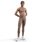 NIKE Epic Fast Lauf-Leggings Damen 233 - mink brown/reflective silv L