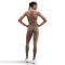 NIKE Epic Fast Lauf-Leggings Damen 233 - mink brown/reflective silv L