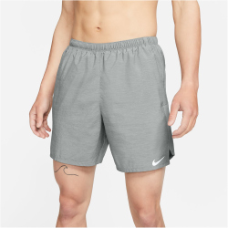 NIKE Challenger 7" Laufshorts Herren 084 - smoke grey/htr/reflective silv L