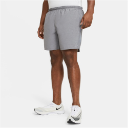 NIKE Challenger 7" Laufshorts Herren 084 - smoke grey/htr/reflective silv L